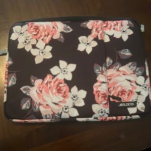 Laptop case for any size, from Mostso, floral